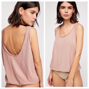 NWT Dusty Blush Free People Sydney Bodysuit